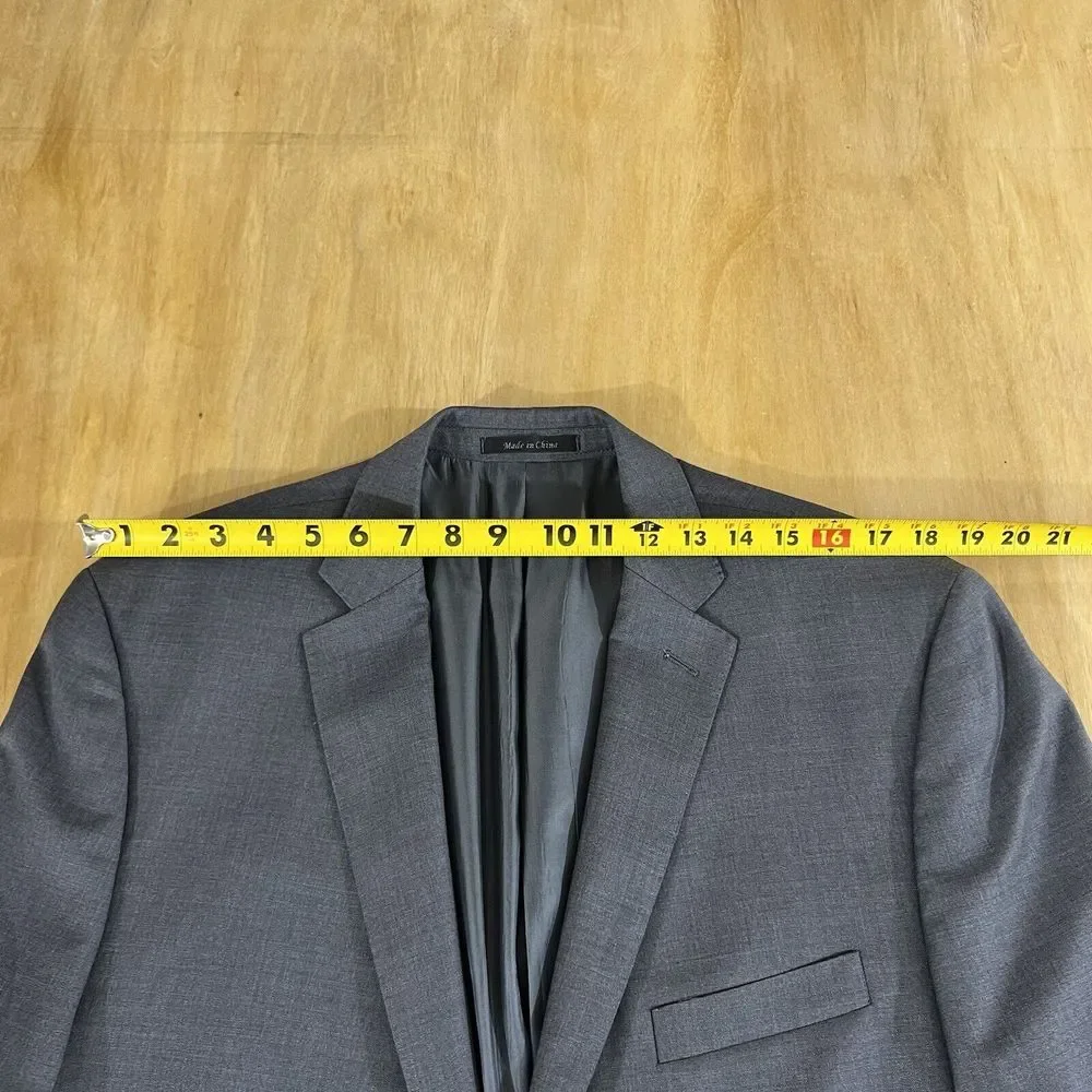 Calvin Klein Blazer Mens 👉Actual Size 44R👈‎ Wool Sport Jacket - Picture 7 of 13